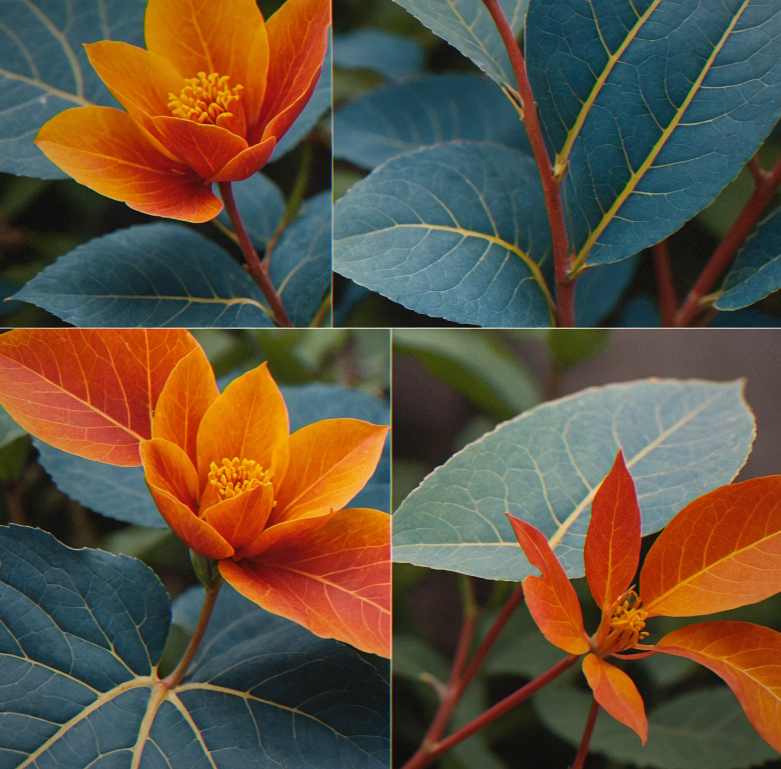 Geometric shapes and forms overlapping. They brighten into saturated blues, reds, and oranges